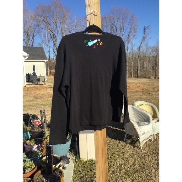 Bechamel Womens Cardigan Size Large NEW Embroidered New Year Celebration Festive - Picture 5 of 10